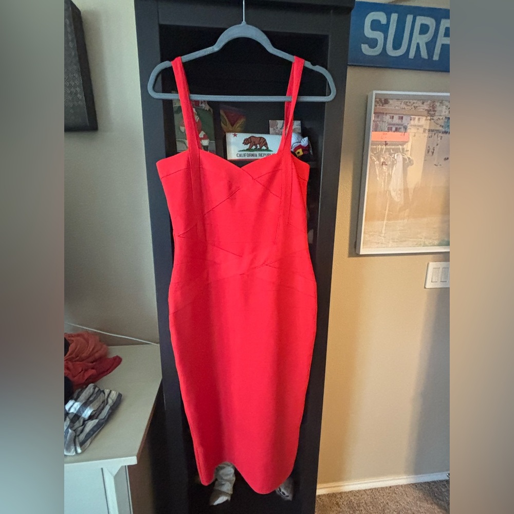Vibrant  Red Dress